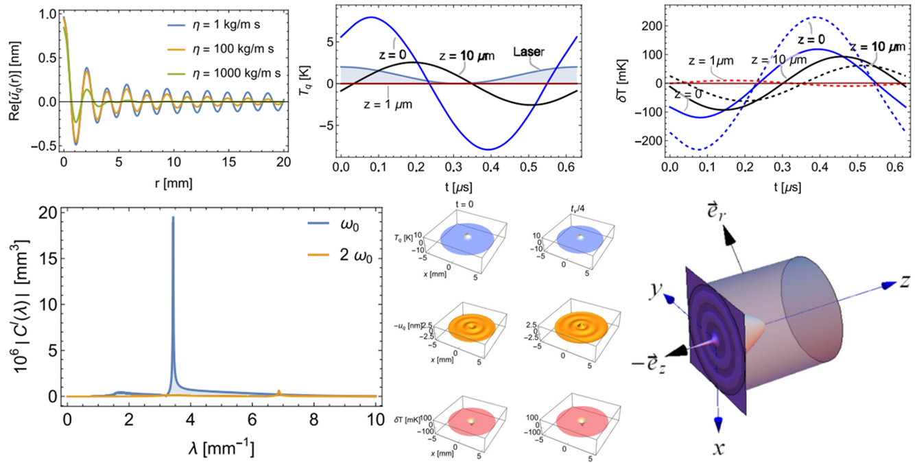 Exact solution of the coupled thermo - viscoelastic problem for the semi - infinite space