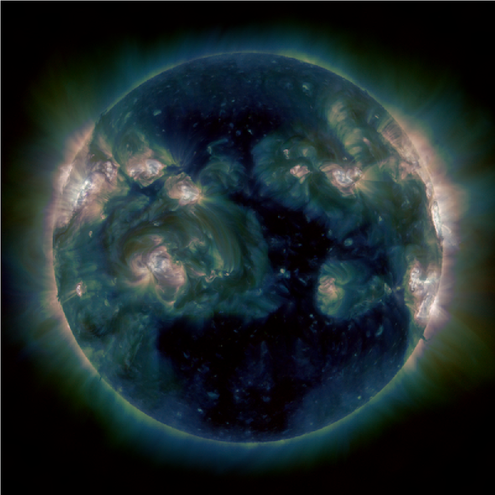 Coronal holes on the Sun indicate upcoming acceleration in solar wind speed